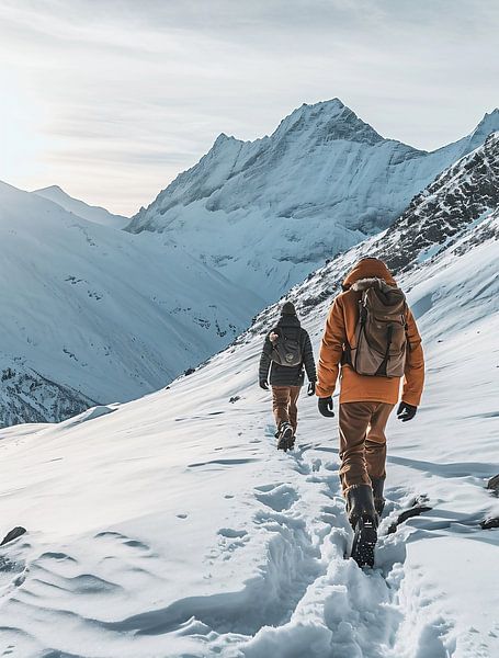 Winterlandschap avontuur van fernlichtsicht