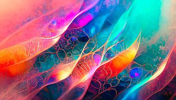 Colours with design and waves by Mustafa Kurnaz