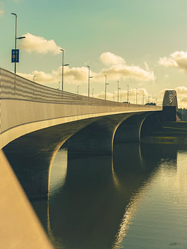 Waalbrug Vintage kleuren