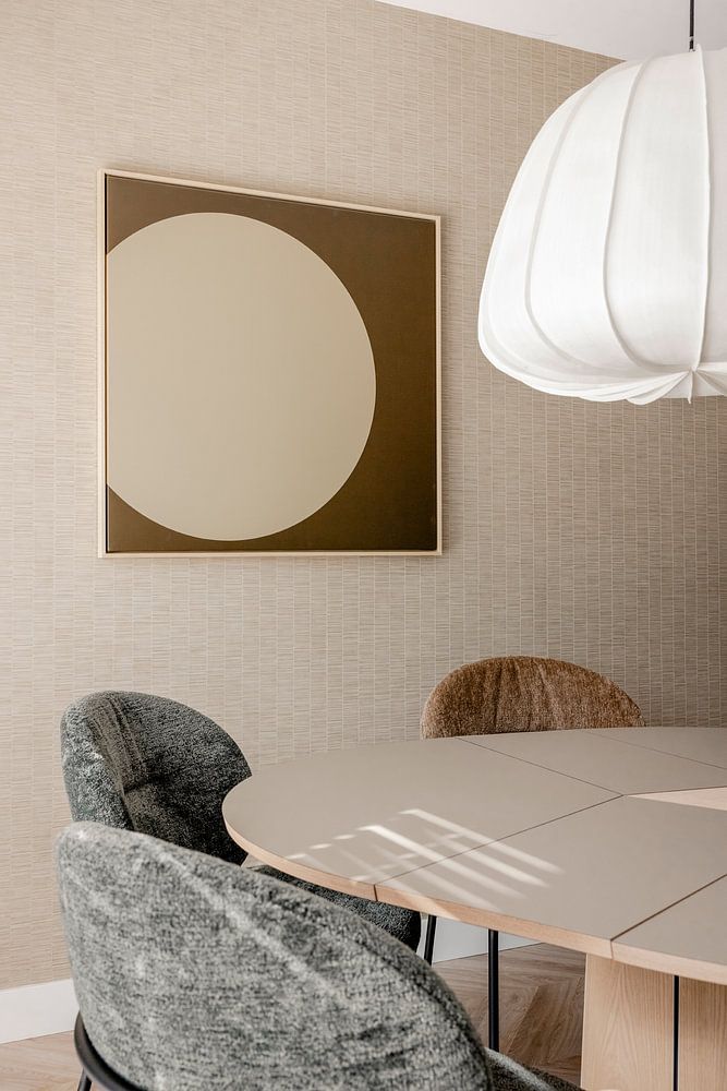 Rond en beige II  par Lily van Riemsdijk - Art Prints with Color 