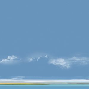 Blauer Himmel in den Tropen