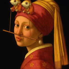 Vermeer, Visjes en een Tjopstick - De Parel van de Zee van GᎥรєlค Art Ŧ๏г Y๏ย