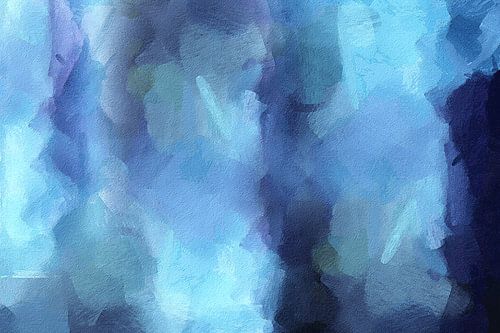 Blautöne – Abstrakte Kunst – Digitale Kunst