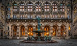 Hamburger Rathaus Hinterhof