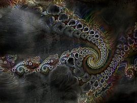 dezente elegante Spirale in Schwarz von Claudia Gründler