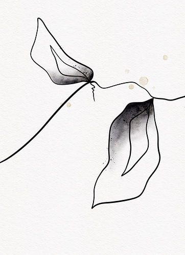 Black and white (with a little yellow) 1