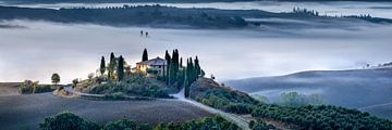 Atmospheric Tuscany landscape