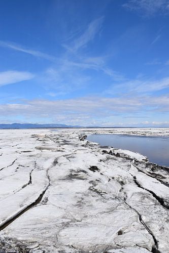 Des glaces sur le fleuve au printemps