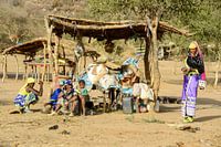 Fulani Bororo in het zuiden van Tsjaad