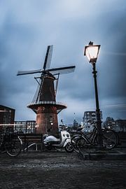Windmolen in Delfshaven Rotterdam van vedar cvetanovic