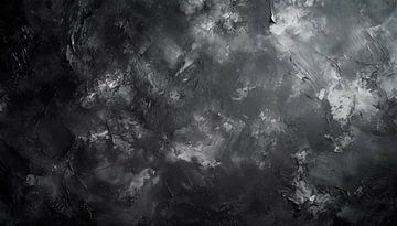 Painting with black and white by Mustafa Kurnaz