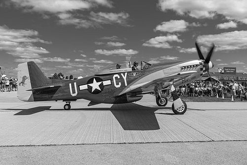 Warbird P-51 Mustang in Oshkosh 2019.