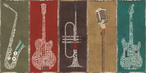 Type Band Multi Colored, Michael Mullan by Wild Apple