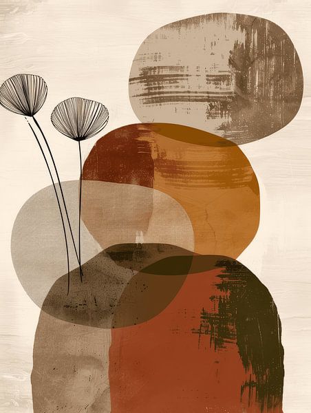 Japandi, modern and abstract by Japandi Art Studio