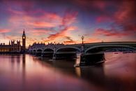 London Westminster Bridge im Sonnenuntergang. von Voss Fine Art Fotografie Miniaturansicht