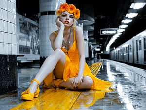 Sonnenlicht in der Metro