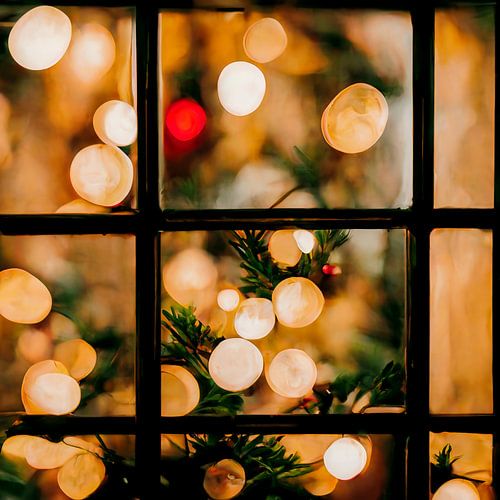 Achtergrond met kerstraamillustratie