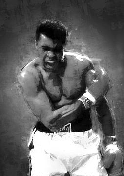 Muhammad Ali Ölgemälde