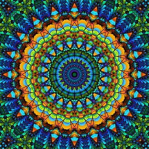 Mandala Lebensfreude bunt