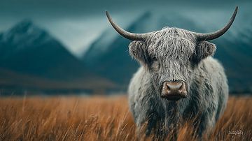 schotse hooglander / schotse hooglander kalfje van Gelissen Artworks