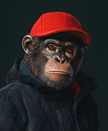 Portrait de singe moderne