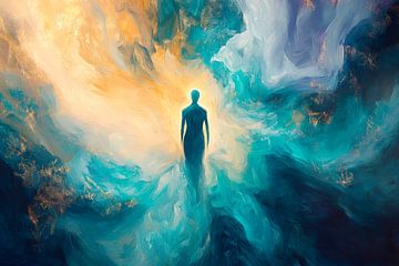 Zielsreis door mystieke kleuren van Poster Art Shop