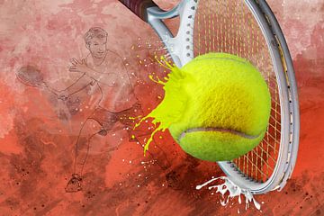 Le sport rencontre l'éclaboussure - Tennis sur Erich Krätschmer