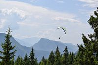 Paraglider in the mountains