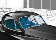 Jaguar XK 120 in zwart-wit van aRi F. Huber thumbnail