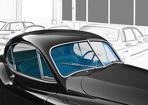 Jaguar XK 120 en noir & blanc