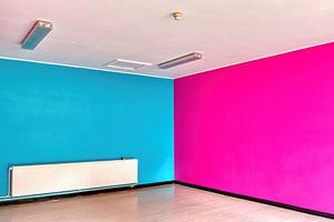 HDR Blue and pink room