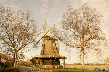 Mill in Holland. Impressionism. by Alie Ekkelenkamp
