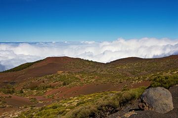 Couverture nuageuse dans le parc national du Teide sur Anja B. Schäfer