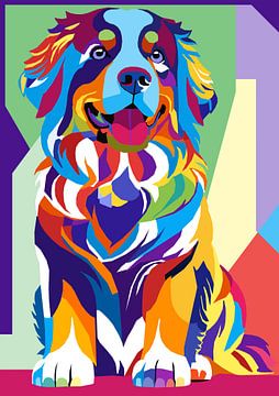 Hond Wpap pop-art van BASUNI AHMAD