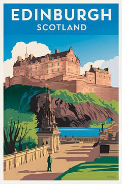 Edinburgh, Schotland van Poster Art Shop