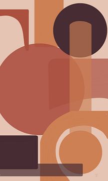 Abstract earth tones by Yvon Jonckbloedt