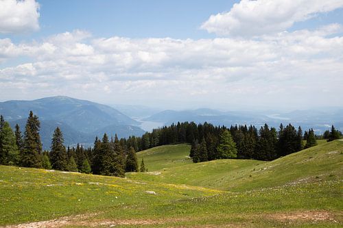 Villacher Alpstrasse auf dem Dobratsch, Kärnten, Bergseeblick