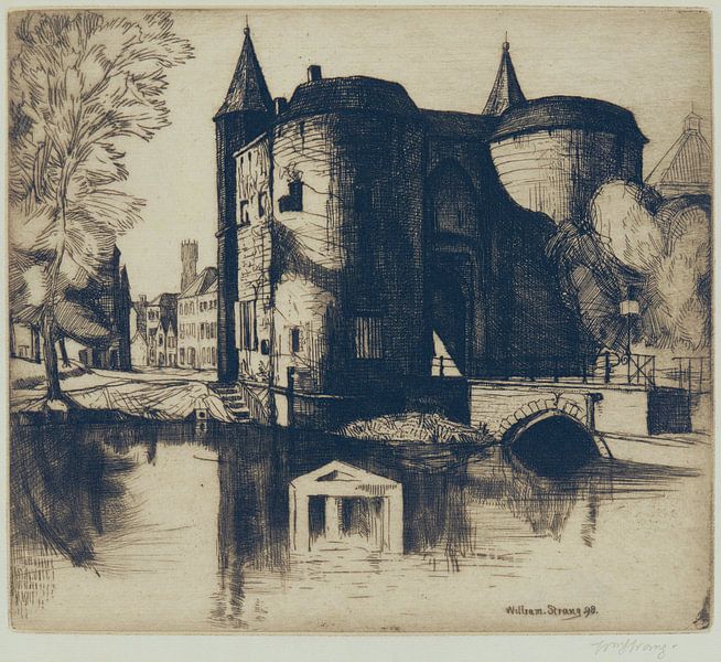 William Strang, Tor von Gent, Brügge - 1898 von Atelier Liesjes