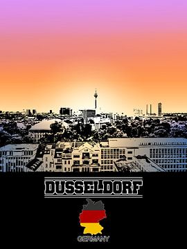 Düsseldorf von Printed Artings