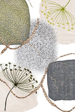 Groen-grijs-1 van Sally Ann Moss