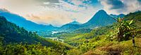 Schitterend landschap in Noord Laos van Rietje Bulthuis thumbnail