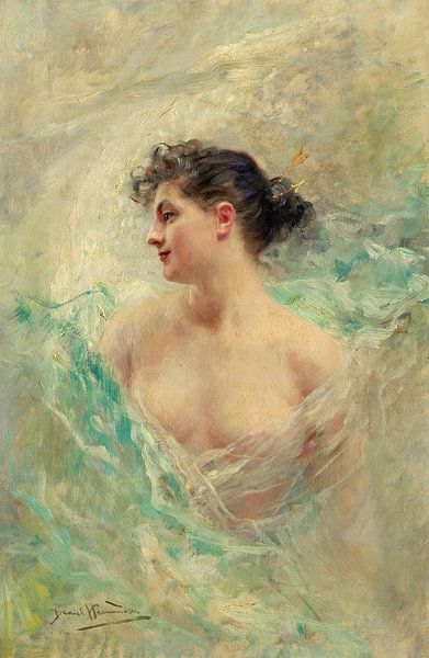 Daniel Hernandez,The Model, 1900 by finemasterpiece