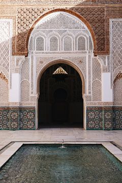 Courtyard of Marrakech's Ben Youssef Madrasa by FemmDesign