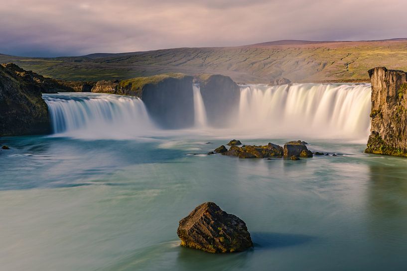 Waterfall the Godafoss, Iceland by Henk Meijer Photography