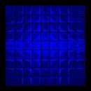Verner Panton geïnspireerde blauwe abstractie van Mad Dog Art thumbnail