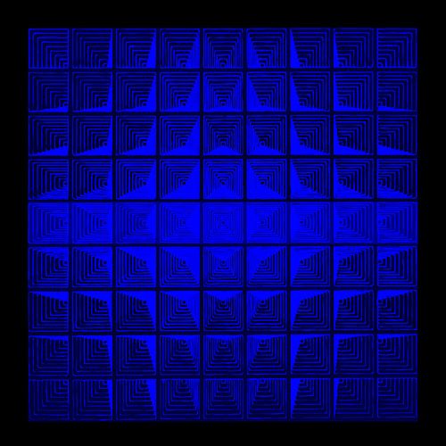 L'abstraction bleue inspirée par Verner Panton