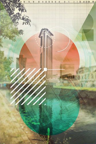 Den Haag geometric en architecture  collage