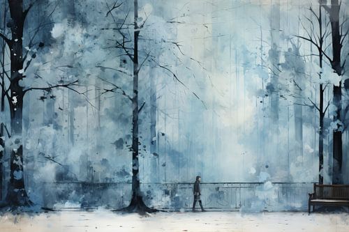 Abstrakte Winterlandschaft