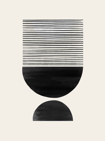 Mid Century Sunset | Black by Bohomadic Studio