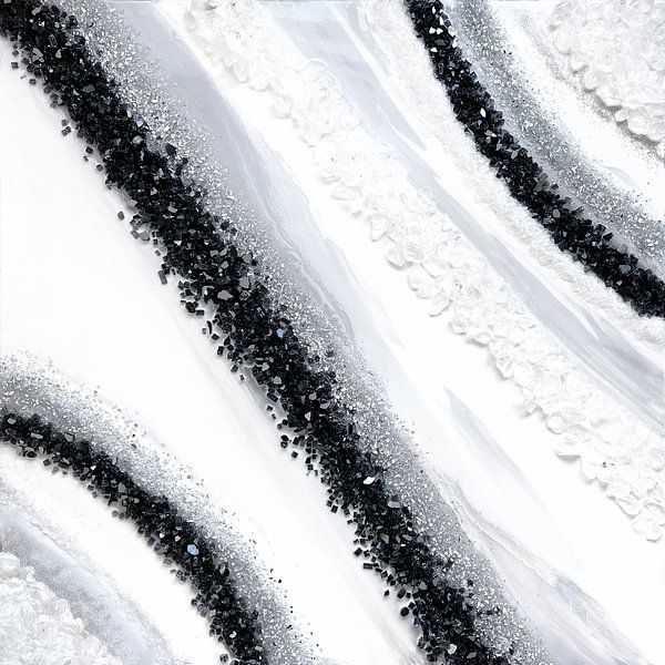 Zwart-witte geode van Alyson Storms
